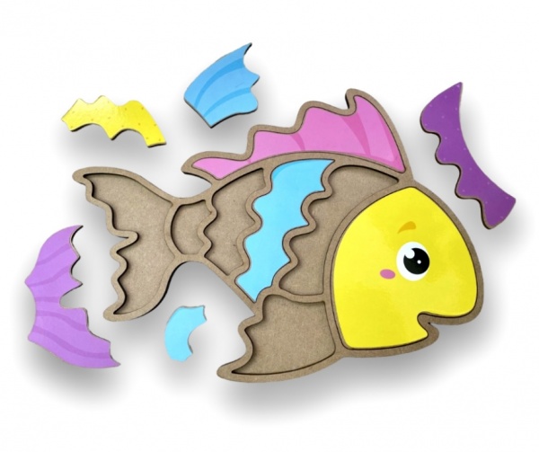 Пазл-мозаїка Apli Krapli Складанка Рибка СК-12