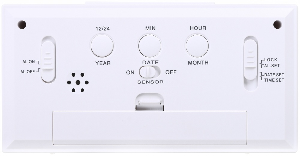 Годинник настільний LCD білий XM820 15.1х7.7х4.5 см