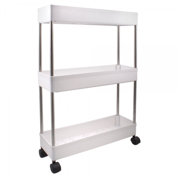 Етажерка Trento прямокутна підлогова 3 полиці BA5013S-3 600х400х135 мм білий (63766)