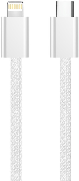 Кабель ColorWay Type-C - Apple Lightning (braided cotton) (PD Fast Charging 27W) 1 м серый (CW-CBPDCL061-GR)
