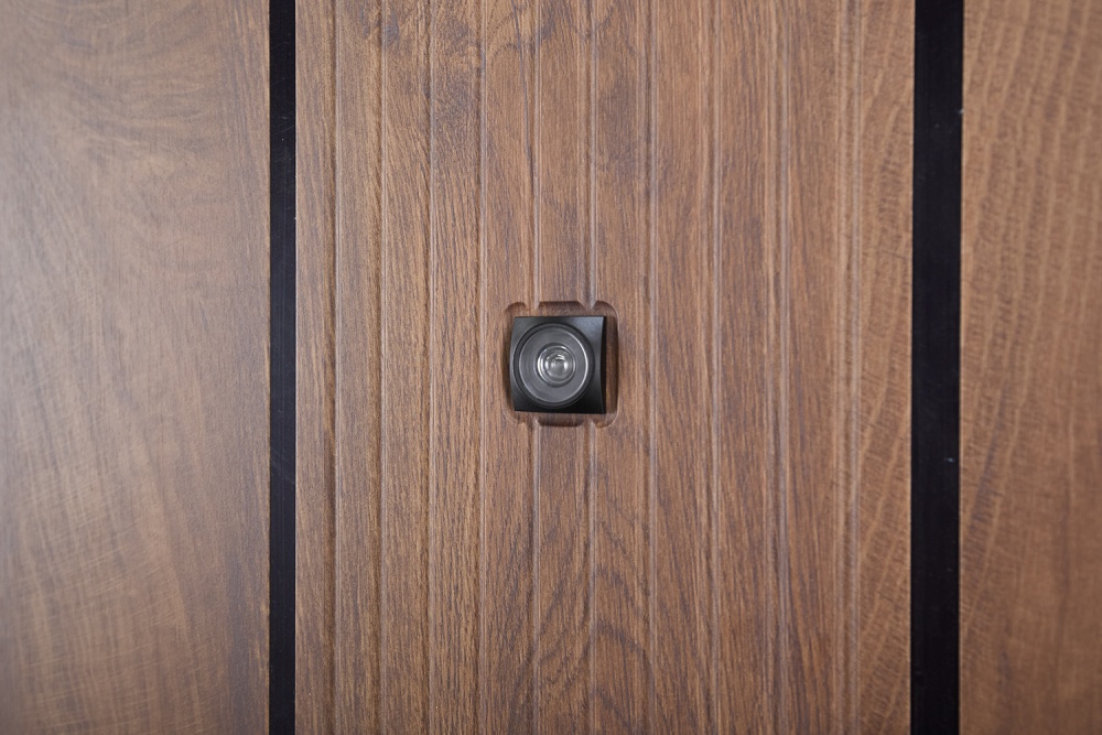 Дверь входная Abwehr КС (585+0) 086R (СДК)+ (СДК) спил дерева коньячный 2050х860 мм правая