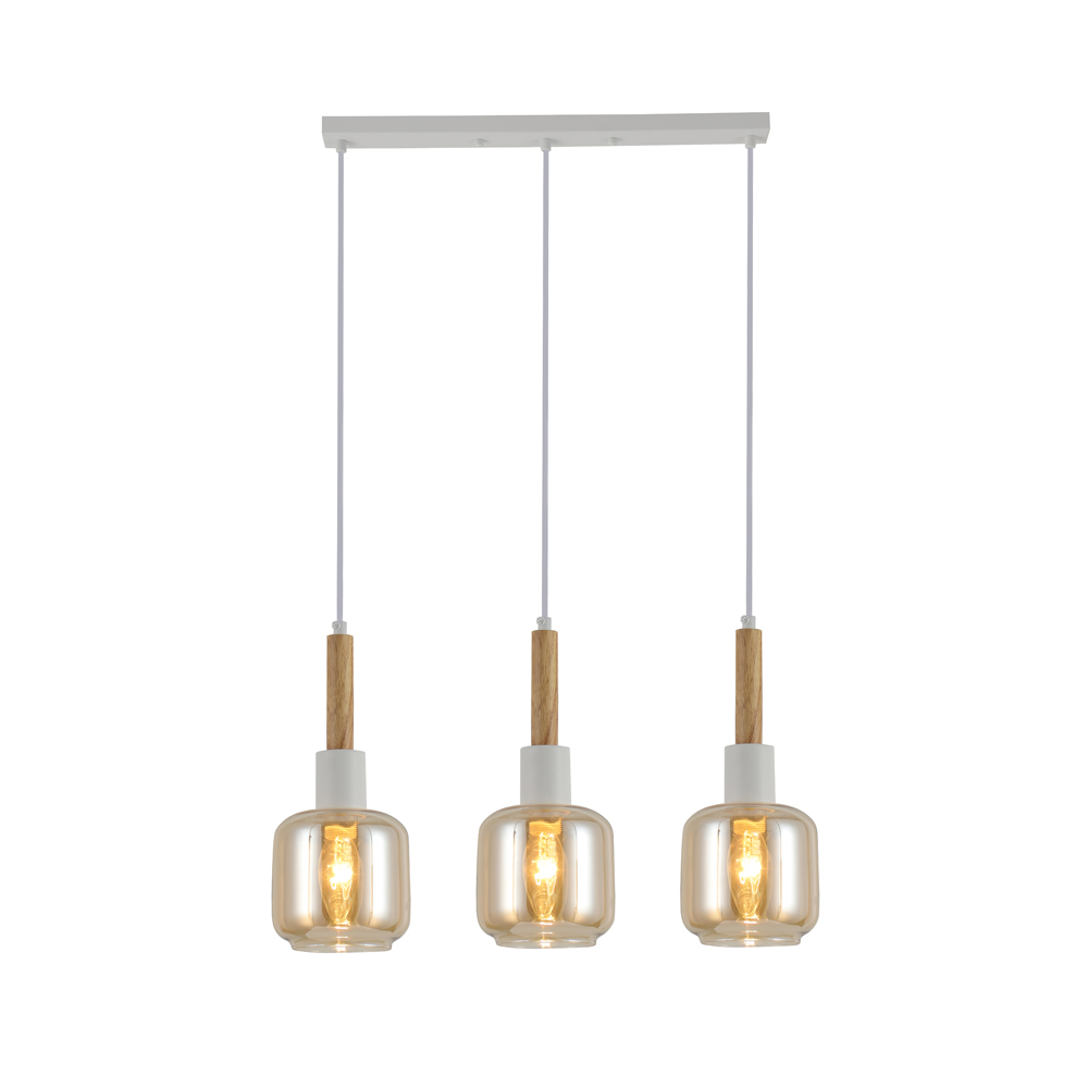 Люстра підвісна ARDERO Denver E14 білий/золото BL1433-2