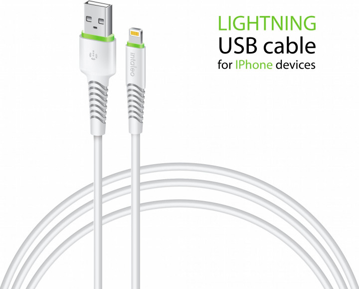 Кабель Intaleo USB – Apple Lightning 1,2 м білий