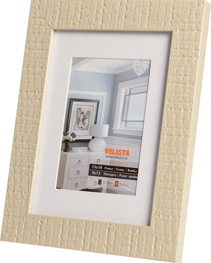 Рамка Velista 28D-011-489v с паспарту 10x15 см бежевый 