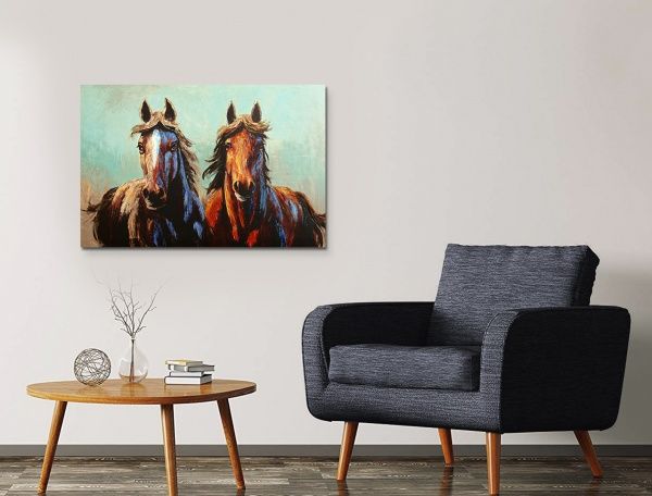 Картина Пара лошадей 60x90 см SvitArt SI-888 