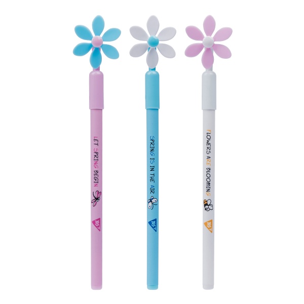 Ручка кулькова YES Spring song 0,7 мм синя 412066 