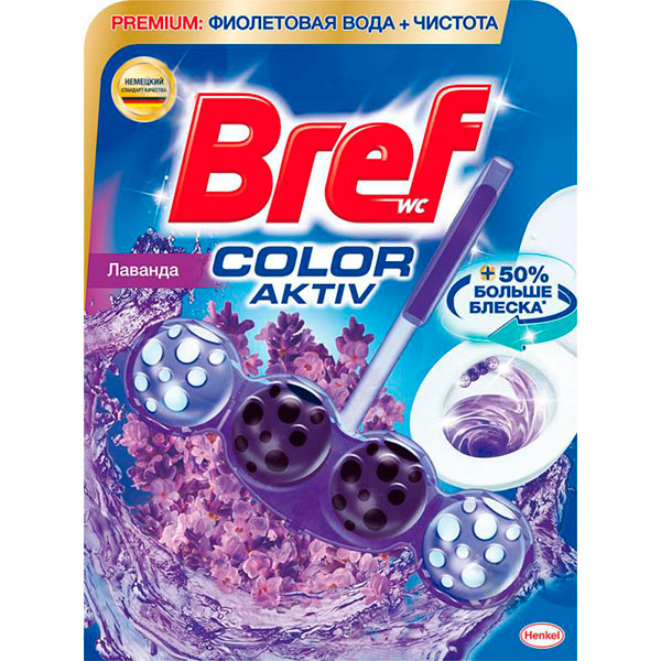 Туалетный блок Bref Сила Лиловый воды - Лаванда 