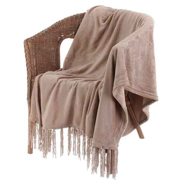 Плед Fringe 140x180 см тауп La Nuit 