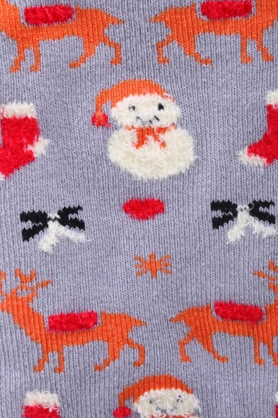 Носки мужские Luna Снеговик и олени р.41-44 серый 1 шт.