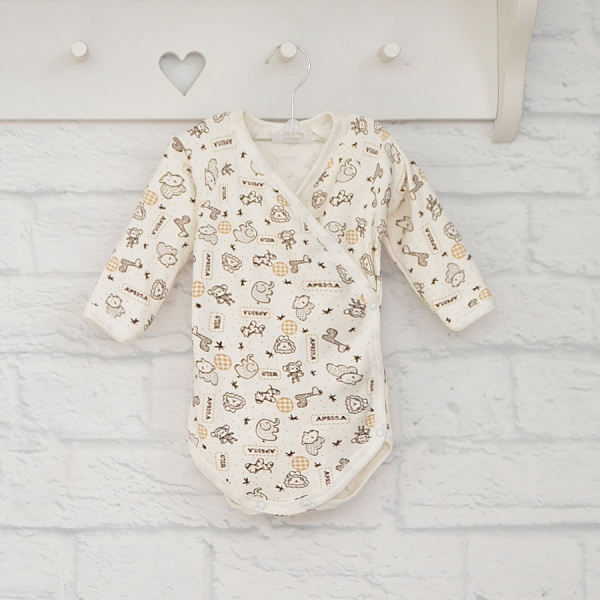 Боди унисекс Blanka Африка р.68 белый 12886 