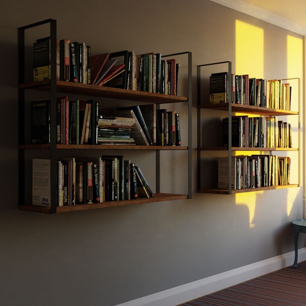 Кронштейн для полиць Valore Потрійний прямокутник Loft SB-TR-28