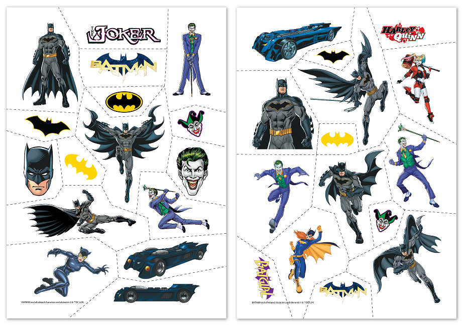 Набір наклейок-татуювань DoDo Batman. Герої Готем Сіті 200548