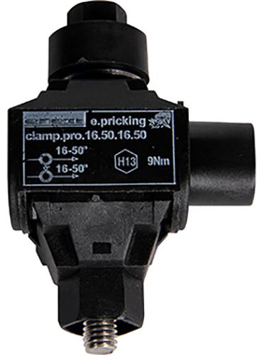 Затискач проколюючий E.NEXT e.pricking.clamp.pro.25.95.2.5.35 чорний 
