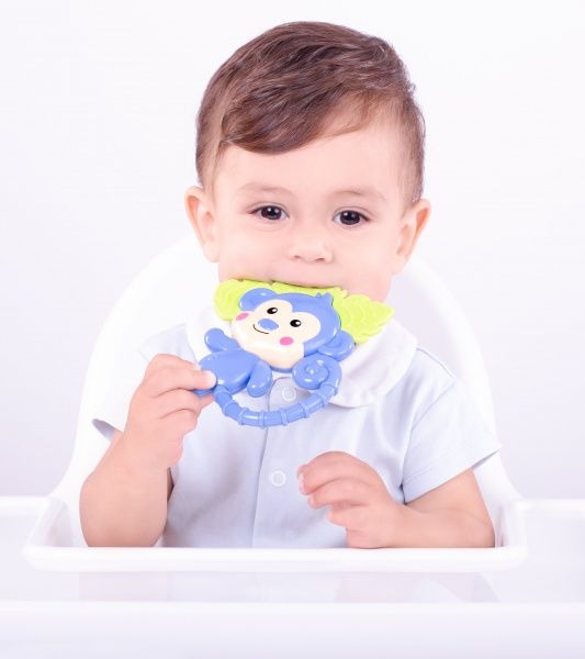 Брязкальце-прорізувач для зубів Bebelino Мавпочка 58100
