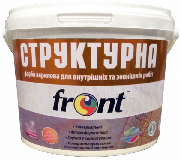 Фарба водоемульсійна Front Структурна 3кг 