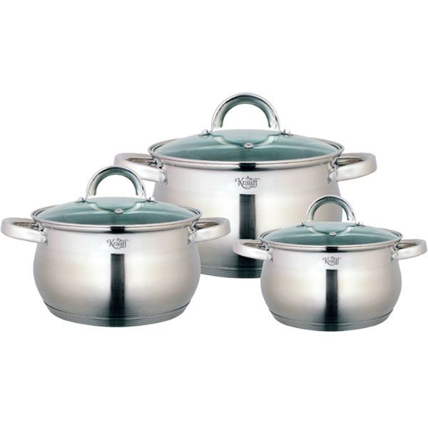 Набор кастрюль 6 предметов 26-189-035 Krauff