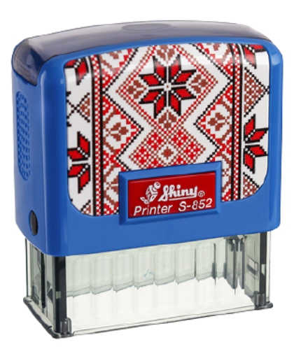 Оснастка для штампа «Сплачено» S-852 14х38 мм синий корпус Shiny