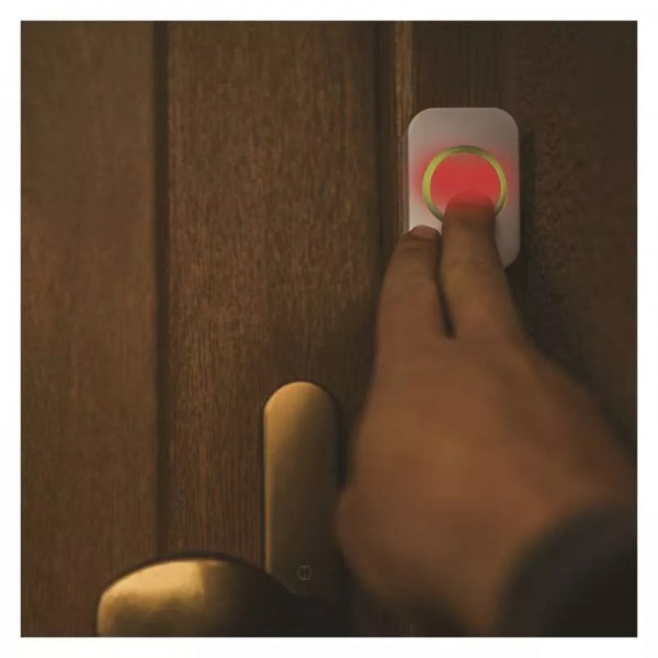 Дзвінок бездротовий в розетку Emos білий із зеленим P5733G