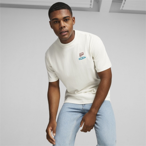 Футболка Puma Downtown Graphic Tee 62298465 р.M бежевий