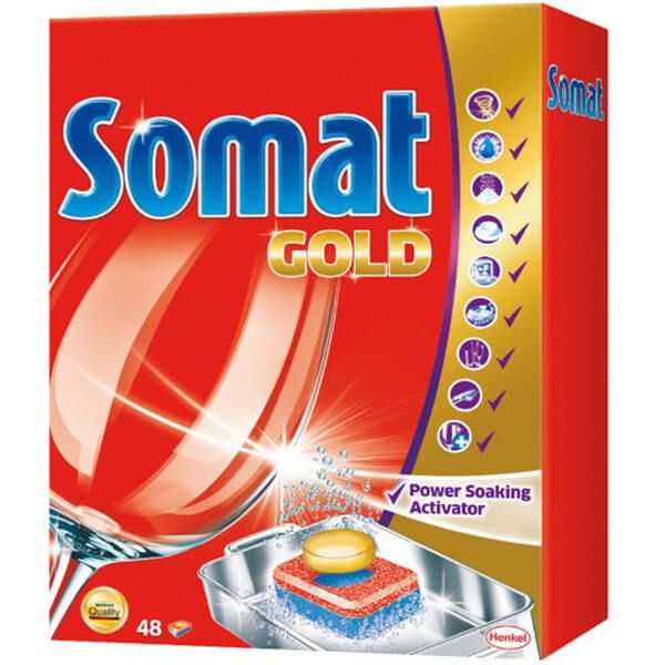 Таблетки для мытья посуды Somat Gold 48 шт