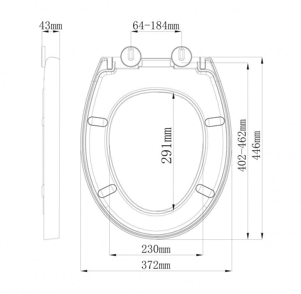 Сидіння для унітаза Woko P-01 soft close