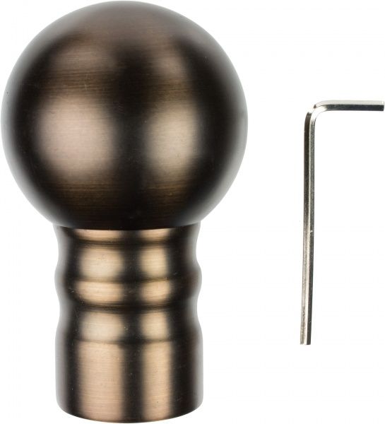 Наконечник Kugel Gardinia Windsor набірний d25 мм бронзовий 