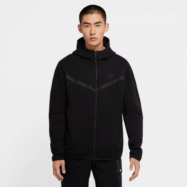 Джемпер Nike M NSW TCH FLC HOODIE FZ WR CU4489-010 р. L чорний