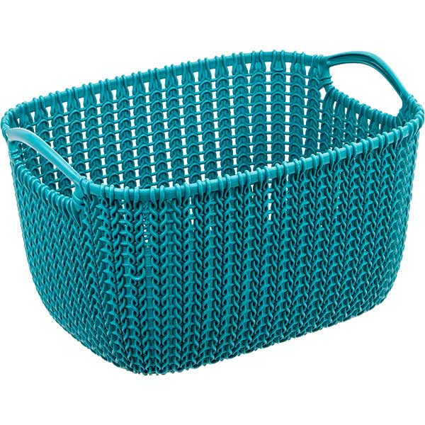 Корзина для вещей Curver Knit S темно-синяя