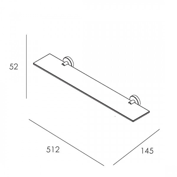 Склянка Imprese Skala 121275 подвійна хром