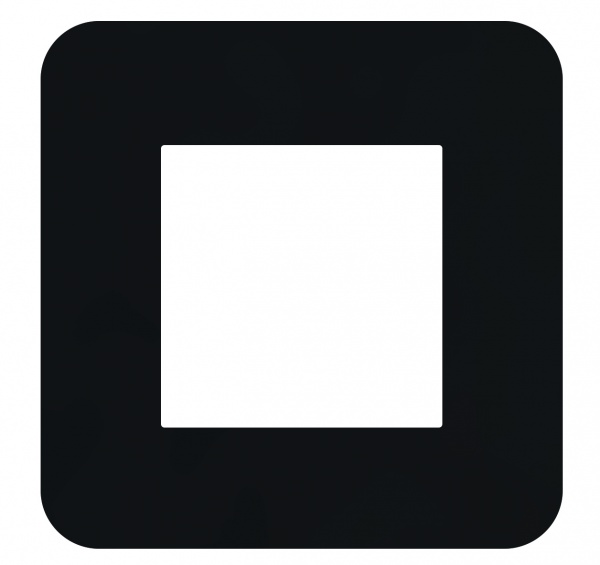 Рамка одномісна Efapel Latina чорний матовий 42910 TPM