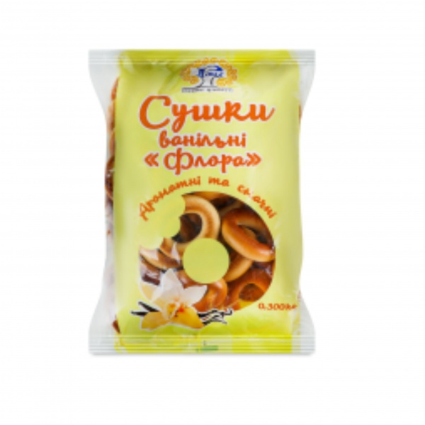 Сушки РОМА ванільні Флора м/у 0.3кг