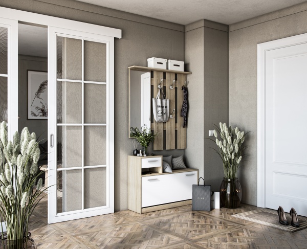 Передпокій Грейд Біллі 1649х290х1000 мм німфея альба/дуб сонома 