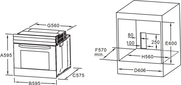 Духовой шкаф Interline OEG 591 ETS BA
