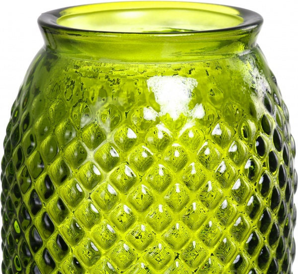 Ваза стеклянная зеленая DIAMANTE San Miguel