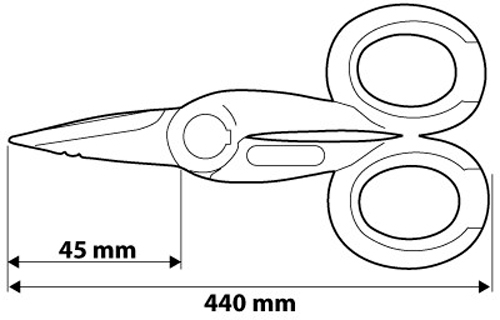 Ножницы для резки кабеля NEO tools и изолирующей оболочки 140 мм. 01-511