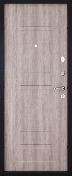 Дверь входная Abwehr АМ-54 086П (V) (В+Днср) Avers+Kale НЧ дуб немо серебряный / венге 2050х860 мм правая