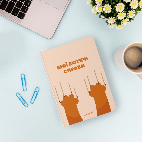 Блокнот Мої котячі справи A5 у клітинку Orner