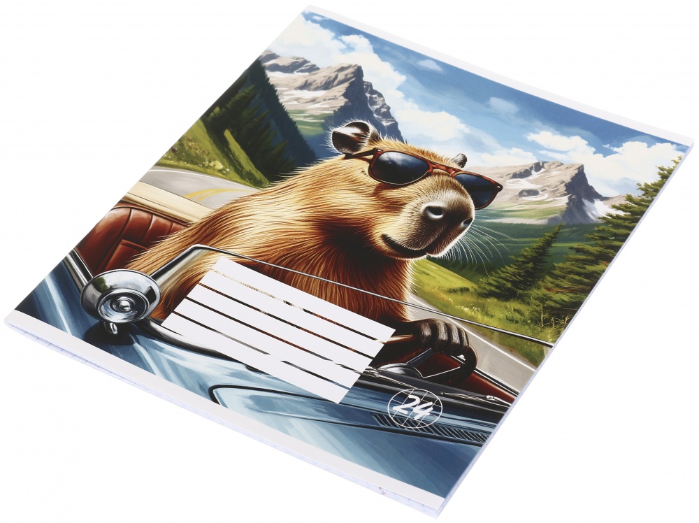 Тетрадь школьная Capybara_25 24 листа в клеточку Nota Bene