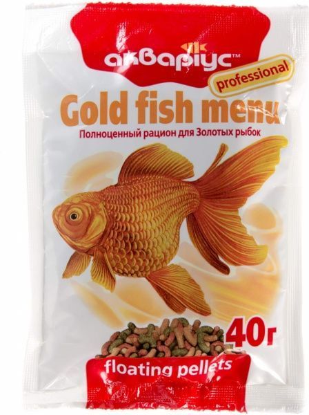 Корм Аквариус Gold fish menu 40 г 4950