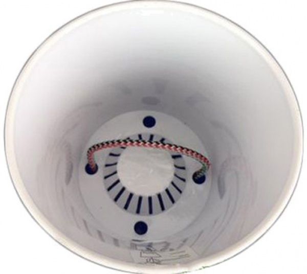 Горщик пластиковий Омела Омела Самозволожуючий 0,6 літра круглий 0,6л зелений 