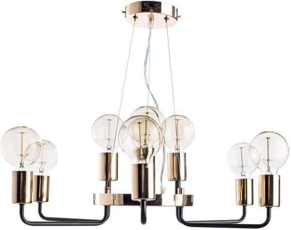 Люстра подвесная Arte Lamp Gelo A6001LM-9BK 9x40 Вт E27 черный 