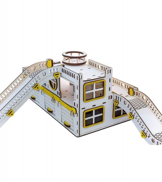 Гараж Good Play 32х57х27 см Гоночная база с подсветкой G 002