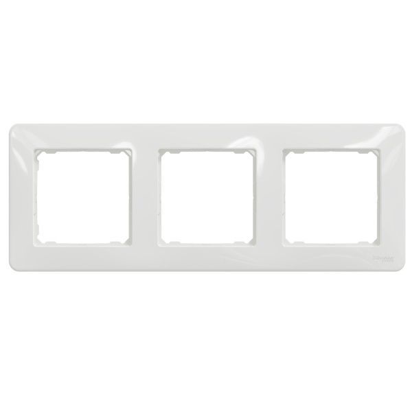 Рамка тримісна Schneider Electric Sedna Design універсальна білий SDD311803