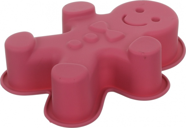 Форма для выпекания кекса Magic Ring Человечик 16х14х3 см бордо Flamberg Smart Kitchen