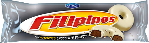 Печиво Galletas Artiach S.A.U. вкрите білим шоколадом Filipinos 128 г 