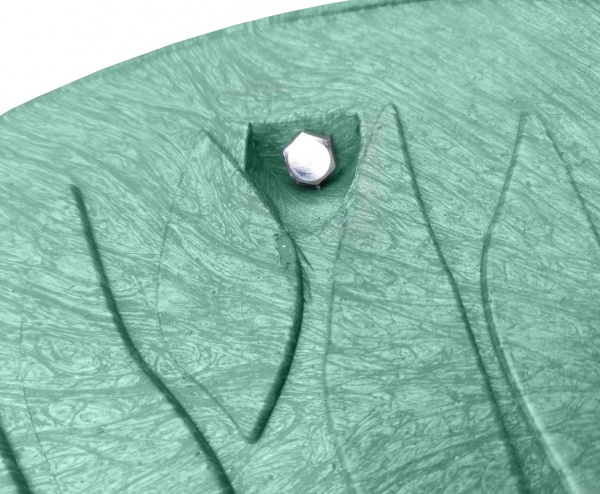 Люк канализационный POLYMERGRAD 670 мм садовый с замком зеленый