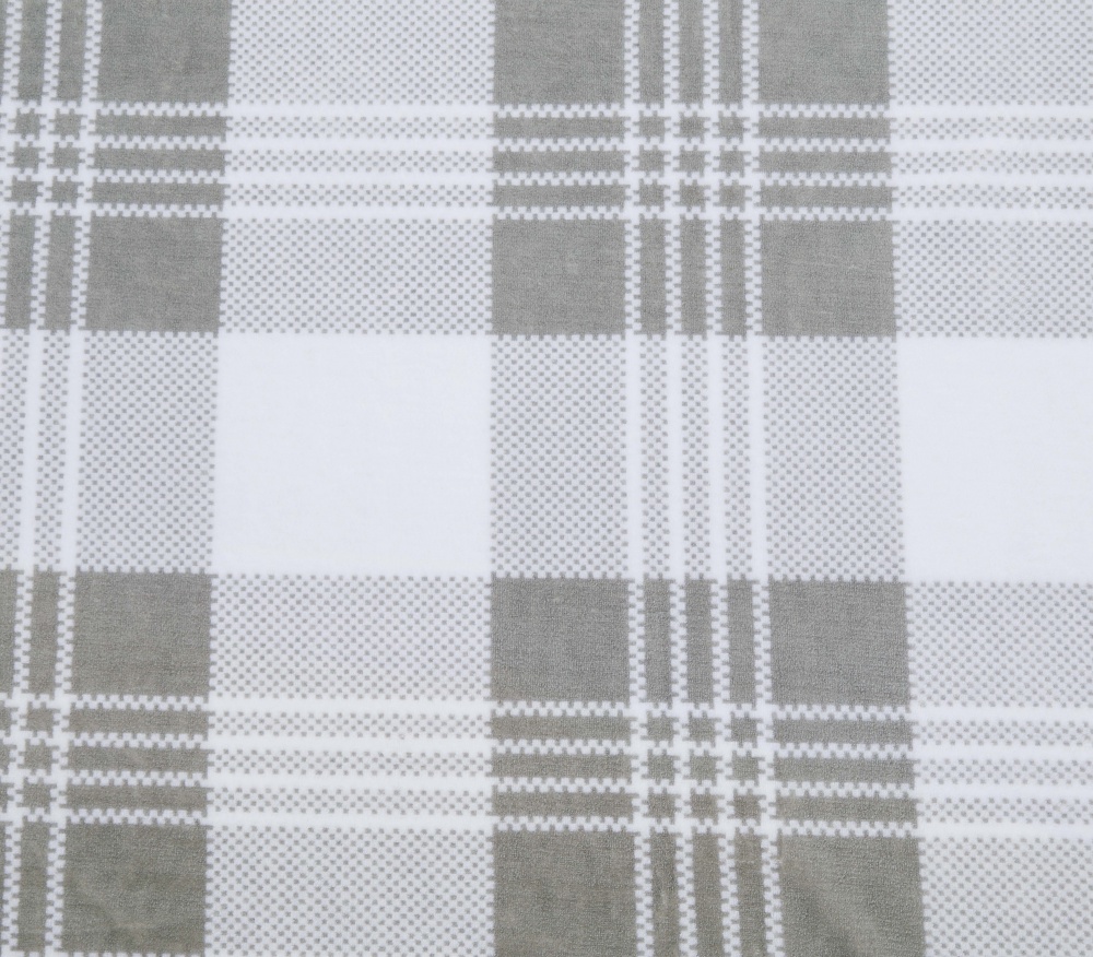 Плед 200x200 см бело-серый La Nuit