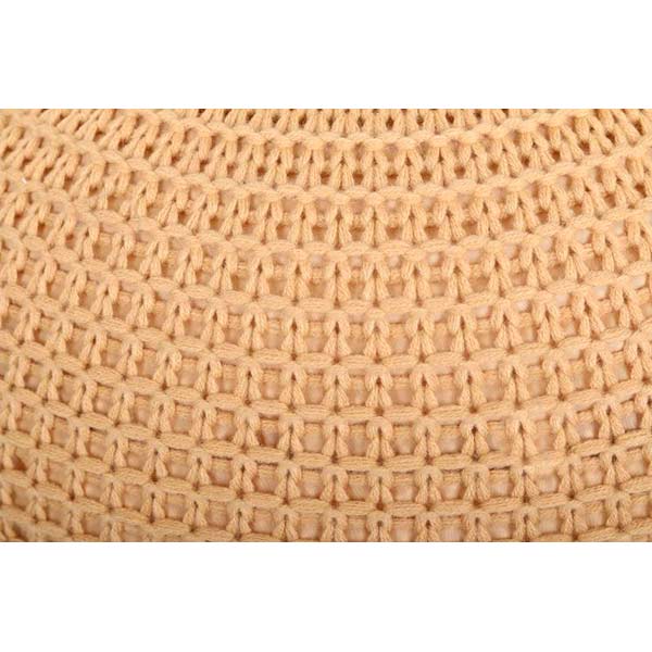 Пуф Бонді в'язаний 40x28 см бежевий 