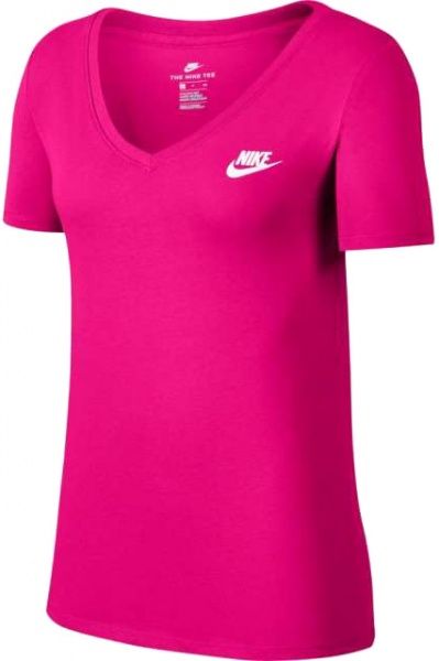 Футболка Nike W NSW TEE VNECK LBR 918619-674 M червоний