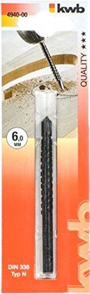Фреза-сверло KWB по дереву 90 мм 6 мм 1 шт.